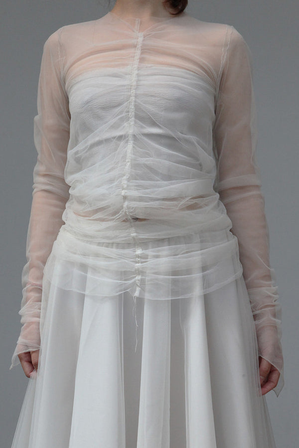 marc le bihan gauze T-shirt 2805 PERLE